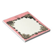 Pink Boho Floral Bohemian Celtic Knot Notitieblok (Schuin)