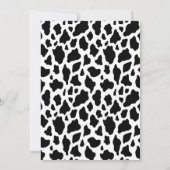 Pink Boho Floral Heilige Koe 1e verjaardag Kaart (Achterkant)