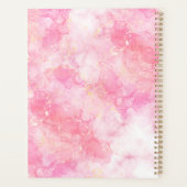 Pink Boho minimalist Ephemera ornament Planner (Achterkant)