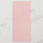 Pink Boho Safari Party Animaux Menu Baby shower (Dos)