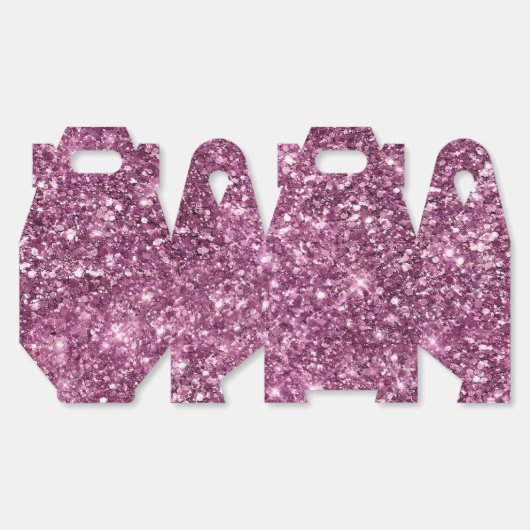 Pink Bokeh Glitter Bedankdoosjes (Ongevouwen)