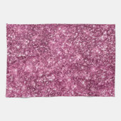 Pink Bokeh Glitter Theedoek (Horizontaal)