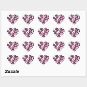 Pink Bokeh Hearts Hart Sticker (Vel)
