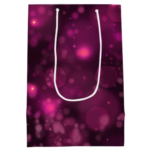 Pink Bokeh Medium Cadeauzakje (Achterkant)