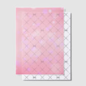 Pink Bokeh Vellum Uitnodigingen (Offset (Uitnodiging))