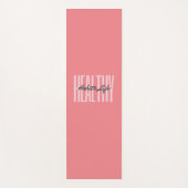 Pink Bold Healits Life Yoga Mat (Voorkant)