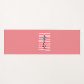 Pink Bold Healits Life Yoga Mat (Voorkant (horizontaal))