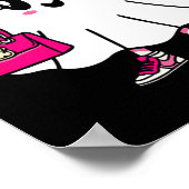 Pink Boo-jee Funny Ghost Halloween Poster (Hoek)