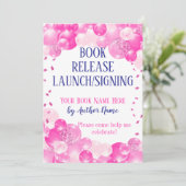 Pink Book Release lanceert ondertekeningsfeest Kaart (Staand voorkant)