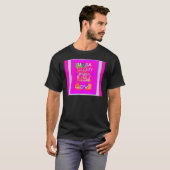 Pink Bordered Hillary Inspiration Art Print T-shirt (Voorkant volledig)