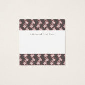 Pink Botanical Floral Brown Concepteur d'événement (Dos)