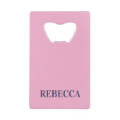 Pink Bottle Opener Custom Text Bar Key Gift Tool (Devant)