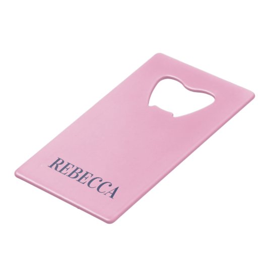 Pink Bottle Opener Custom Text Bar Key Gift Tool (Dos Angle)