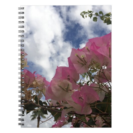 Pink bougainvillea notitieboek (Voorkant)