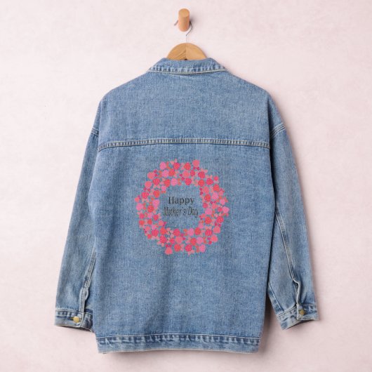 Pink Bouquet moederdag Denim Jacket (Hangar)
