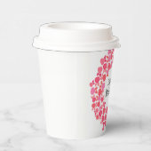 Pink Bouquet moederdag Papieren Bekers (Rechts)