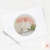 Pink Bouquet Ronde Sticker (Envelop)