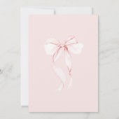 Pink Bow 70th Birthday Invitation (Dos)