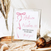 Pink Bow Advies en Wensen Vrijgezellenfeest Game Poster