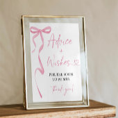 Pink Bow Advies en Wensen Vrijgezellenfeest Game Poster