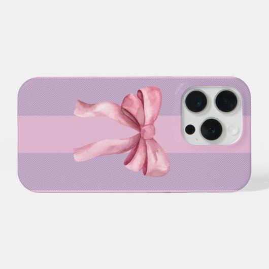 Pink Bow Aesthetic Phone Case (Verso Horizontal)