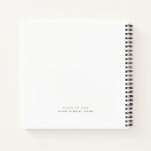 Pink Bow Afstudeerder Script Afstuderen gastenboek Notitieboek (Achterkant)