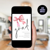 Pink Bow afstuderen Afstudeerder Save the Date