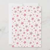 PINK BOW & ARCH FALL PUMPKIN FLOWERS BIRTHDAY KAART (Achterkant)