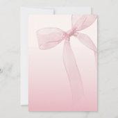 Pink Bow Arch Frame Girl 20th Birthday Invitation (Dos)