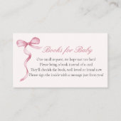 Pink Bow Baby Library Demande Carte de boîtier (Devant)