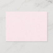 Pink Bow Baby Shower Books for Baby Enclosure Card Informatiekaartje (Achterkant)