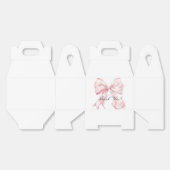 Pink Bow Baby Shower Coquette Bow Theme Bedankdoosjes (Ongevouwen)