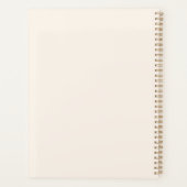 Pink bow beige cream inspirational quote 2026 planner (Achterkant)