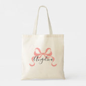 Pink Bow BridesMaid Tote Bag (Dos)