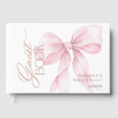 Pink Bow C'est une fille Bébé fille Douche (Recto)