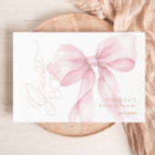 Pink Bow C'est une fille Bébé fille Douche