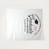 Pink Bow Class Of 2026 Graduation Backdrop Wandkleed (Voorkant (horizontaal))