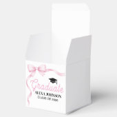 Pink Bow Class Of 2026 Graduation Party Bedankdoosjes (Geopend)