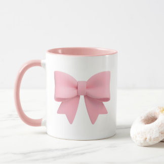 Pink Bow Coffee Mug 🎀 Mok