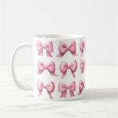 Pink Bow Coffee/Tea Mug (Gauche)