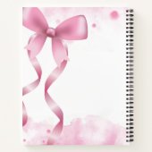 Pink Bow College heeft de samenstelling bepaald Notitieboek (Achterkant)