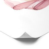 Pink bow Confirmation welcome Poster (Hoek)