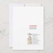 Pink Bow Coquette Baby shower - Bewerkbare naam, 5 Kaart (Achterkant)