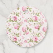 Pink Bow Coquette Dank u Bedankjes Labels (Achterkant)