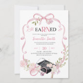 Pink Bow Coquette RN Graduation Invitation (Devant)