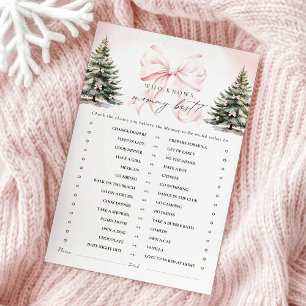 Pink Bow die weet mama beste Baby shower spel