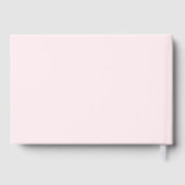 Pink Bow Elegant Baby Shower Gold Gastenboek (Achterkant)
