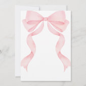 Pink Bow First Birthday Invitation (Dos)