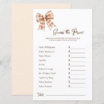 Pink Bow Girl Baby shower Prijs Guess