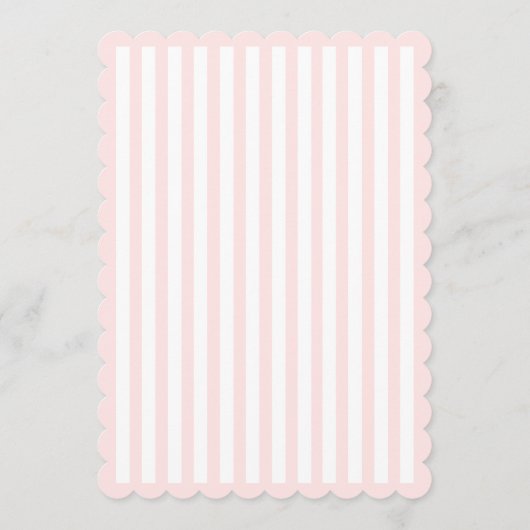 Pink Bow Girl Baptism Invitation (Dos)